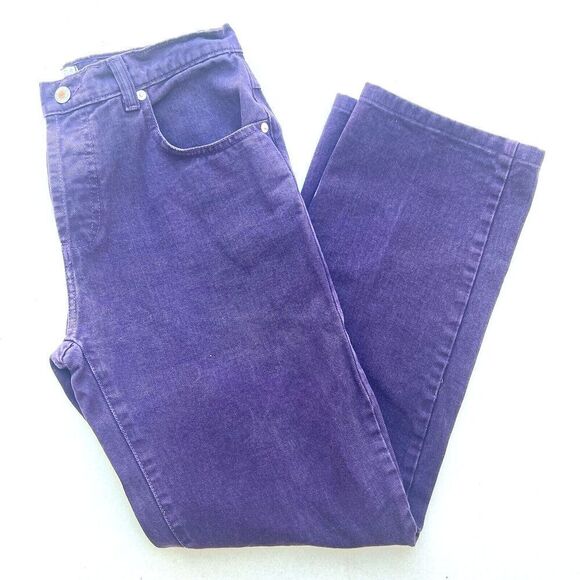 Vintage 80s Moda INTL Womens The London Jean Purple Mom Jeans High Rise 22 - Picture 9 of 10